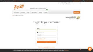 
                            1. Login to your account - Freddy