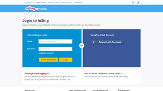 
                            3. Login to your account - inSing.com