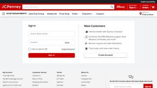 
                            3. Login to your account - JCPenney