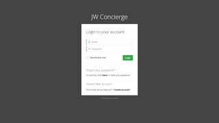 
                            12. Login to your account - JW Concierge