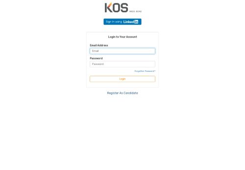 
                            7. Login to your Account - KOS International