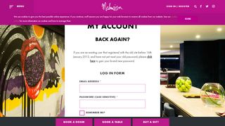 
                            11. Login to Your Account - Malmaison Hotels