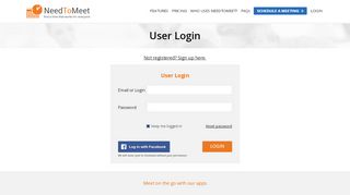 
                            5. Login to Your Account | NeedToMeet