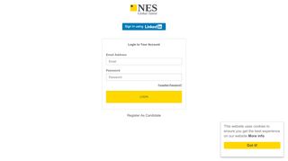 
                            10. Login to your Account - NES Global Talent