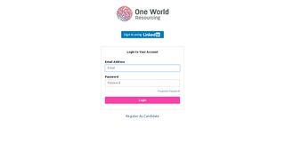 
                            3. Login to your Account - One World Resourcing