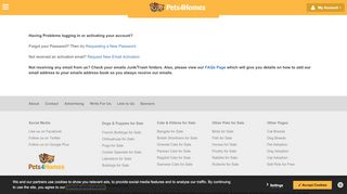 
                            1. Login to your Account | Pets4Homes