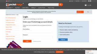 
                            1. Login to your account - Pocketmags