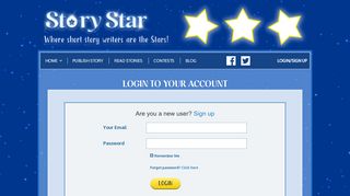 
                            1. LOGIN TO YOUR ACCOUNT - Publish Story | StoryStar.com .