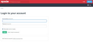 
                            7. Login to your account - Specle