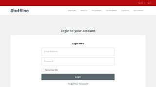 
                            11. Login To Your Account | Staffline