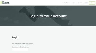 
                            4. Login to Your Account | The Fearless Freelancer