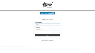 
                            8. Login to your Account - Trend Recruitment