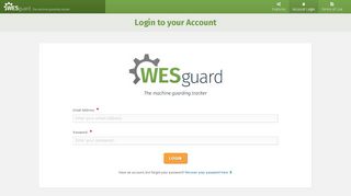 
                            12. Login to your Account - WESguard | Workplace Engineering Solutions