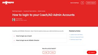 
                            7. Login to your Coach & AD Admins Accounts – MaxPreps ...