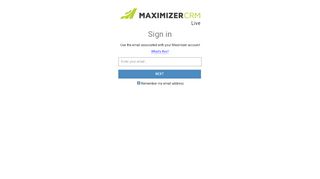 
                            1. Login to your CRM Live account - Maximizer CRM