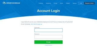 
                            2. Login to Your Driver Schedule Account