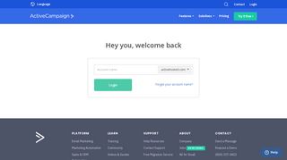 
                            11. Login To Your Email Marketing Account - ActiveCampaign