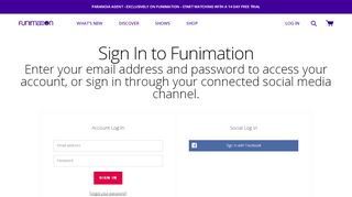 
                            1. Login to Your Funimation Anime Subscription