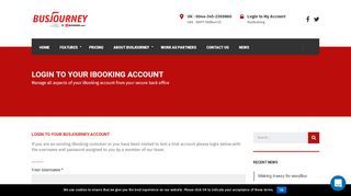 
                            12. Login to your iBooking Account from MyiBooking - BusJourney