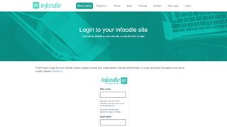 
                            1. Login to your infoodle site