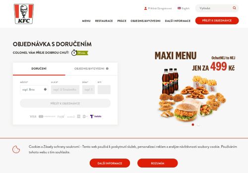 
                            3. Login to Your KFC Delivery account - kfc rozvoz