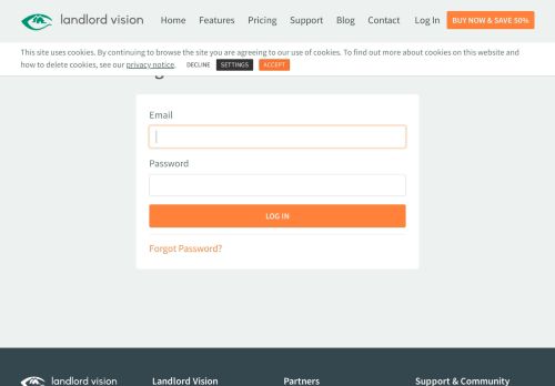 
                            5. Login to your Landlord Vision software