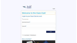 
                            2. Login to your Oasis Club Account