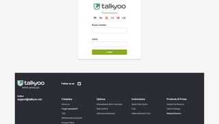 
                            2. Login to your online presentation. - Talkyoo