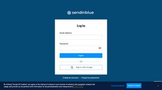 
                            1. Login to your SendinBlue account.