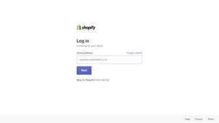 
                            6. Login to your Shopify store
