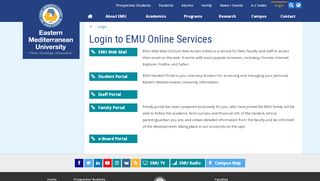 
                            8. Login to your Student Portal, Staff Portal, Family Portal, Webmail, Mail ...