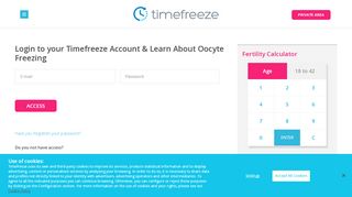 
                            9. Login to your Timefreeze Account & Learn About Oocyte Freezing ...