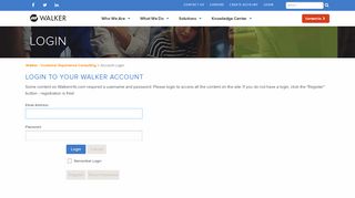 
                            10. Login to your Walker Account - Walker - Customer Experience ...