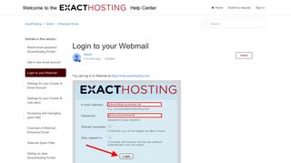 
                            13. Login to your Webmail – ExactHosting