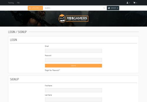 
                            6. Login to your Yesgamers Account | Buy Diablo 2 items @ Yesgamers