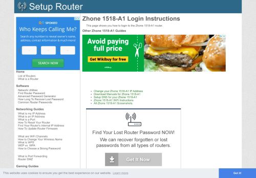 
                            5. Login to Zhone 1518-A1 Router - SetupRouter