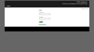 
                            7. Login - TOEIC Singapore