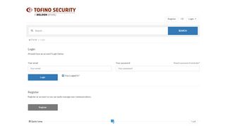 
                            6. Login - Tofino Security Support Center