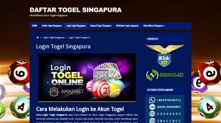 
                            1. Login Togel Singapura | DAFTAR TOGEL SINGAPURA