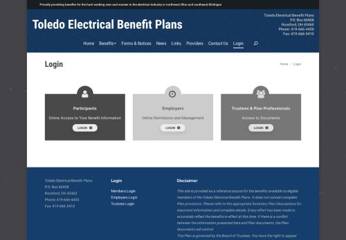 
                            13. Login – Toledo Electrical Benefit Plans