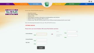 
                            7. Login - TOLL BY PLATE - PA Turnpike E-ZPass