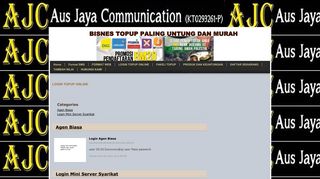 
                            12. login topup online - BISNES TOPUP PALING UNTUNG DAN MURAH