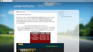 
                            9. LOGIN TOTOJITU: Login Alternatif totojitu.com