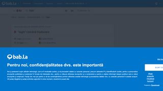 
                            1. login - traducere română - dicționar bab.la