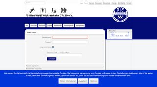 
                            6. Login Trainer - Blau Weiß Wickrathhahn