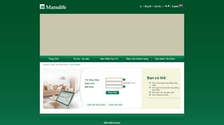 
                            2. Login - Trang chủ - Manulife