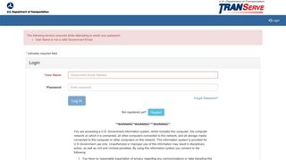 
                            10. Login - Transit Benefits System v 3.0 - TRANServe