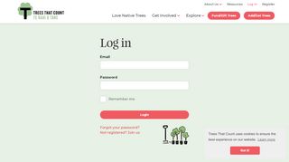 
                            1. Login - Trees That Count