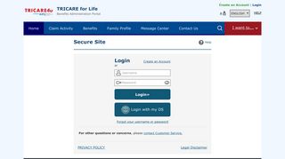 
                            9. Login - Tricare 4U