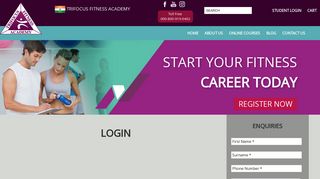 
                            11. Login | Trifocus Fitness Academy